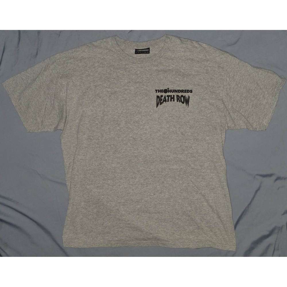 Death Row Records x The Hundreds XL Gray and Black Graphic Tee 25th‎ Anniversary